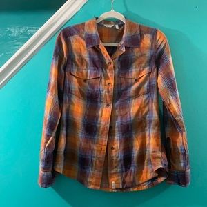 Woolrich plaid long sleeve button down shirt